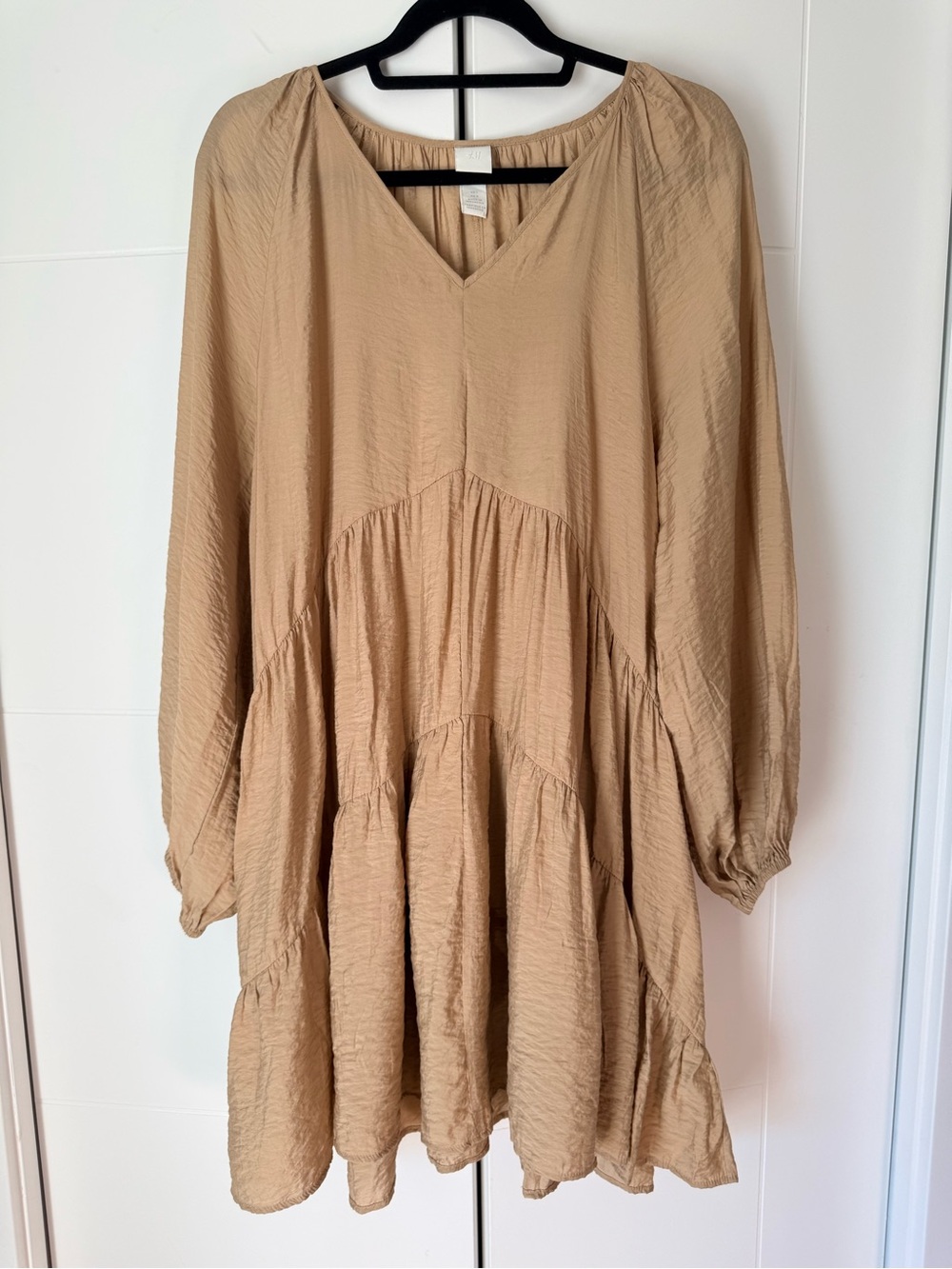 H&M Blousy Tiered Peasant Dress